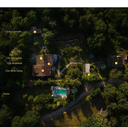 Lodge Les Grangeonnes, Nature, Piscine, Bain Nordique, Sauna Pour Accueil Familiale Ou De Groupe